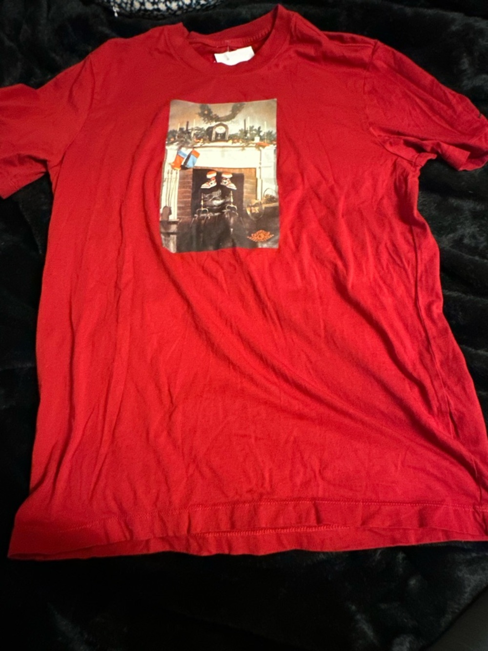 🔥🎄🎁 Jordan Chimney Short Sleeve Graphic Tee GYM RED Men's MEDIUM